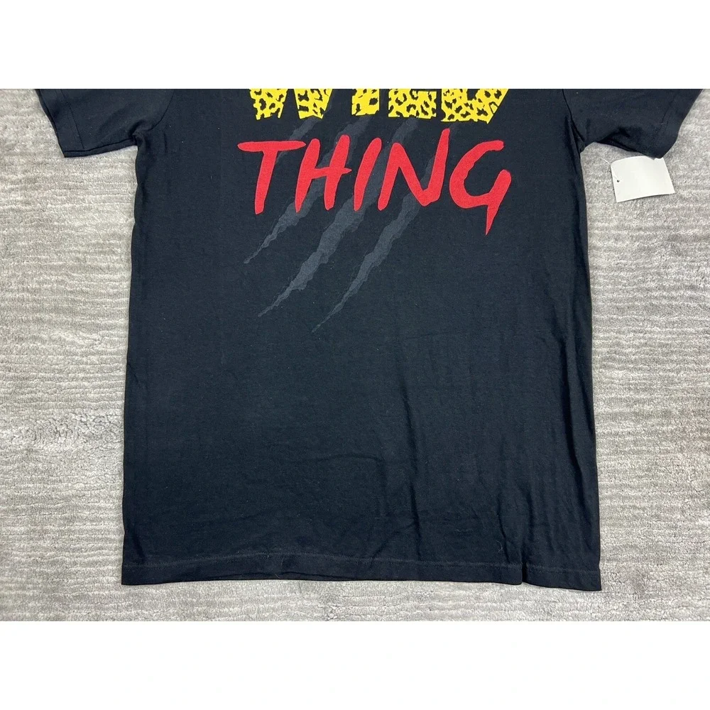 Unbranded T-Shirt Men 3XL Black Wild Thing Graphic Animal Print Short Sleeve Tee